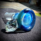 14 mm Blue stardust color with cold worked opal