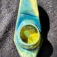 Cold worked opal pendant